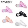 Chaussures de danse plates en toile pour enfants et femmes ballerines souples ballerines BD gym