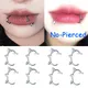 1pc Edelstahl gefälschte Nasenring Reifen Septum Ringe c Clip Lippen ring Ohrring gefälschte Nase