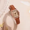 Klassische Frauen Quarzuhr Retro ovale Zifferblatt Uhr Luxus uhr Ledergürtel Armbanduhr Geschenk