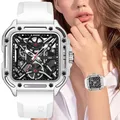 LIGE-Montres à quartz étanches pour femmes montres bracelet blanches montre habillée pour dames