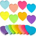 8 colori Sticky notes blocco note segnalibro per ufficio carino linee a forma di cuore note adesive