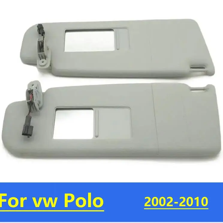 Per VW Polo 2002 2003 2004 2005 2006 2007 2008 2009 2010 Console Interno Parasole Con Specchio Visiera Anteriore di montaggio