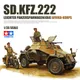 Tamiya montiert tank modell kit 35286 deutsch sd. kfz.222 rad gepanzertes fahrzeug 1/35