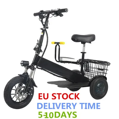 Mini tricycle électrique pliable et portable pour adulte trottinette à 3 roues étanche avec