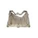 Isabella Fiore Leather Shoulder Bag: Gray Bags
