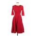 MUXXN Cocktail Dress - Fit & Flare: Red Dresses - Women's Size 6