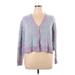 Shein Cardigan Sweater: Purple Sweaters & Sweatshirts - Women's Size 1X