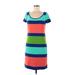 Joseph Ribkoff Casual Dress - Shift: Blue Stripes Dresses - Women's Size 8