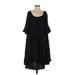 Natalie Martin Casual Dress: Black Dresses - Women's Size X-Small