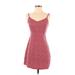 Hollister Casual Dress - Mini: Red Hearts Dresses - Women's Size X-Small