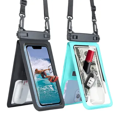 Waterproof Mobile Phone Bag Double Pocket For iPhone 14 13 12 11 Pro Large Swimming Beach Storage Wallet Cards Pouch Dry Bags