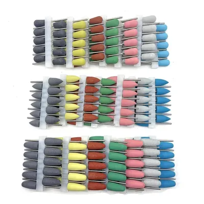 10pcs/set 2.35mm Dental Silicone Rubber Polishers Burs Teeth Whitening Plishing Drill Dental