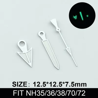 Green Luminous Watch Hands Accessories Hands for NH35 NH36 Automatic Movement watch accessories Watch Parts For Wristwatches