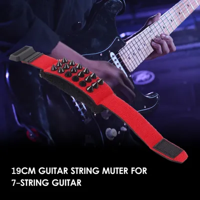 19cm Guitar String Mute Guitar/Bass Gear Fretboard Muting Wrap Punk Style String Dampener String