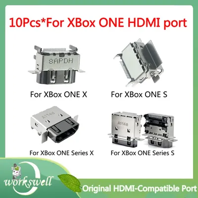 10Pcs Original For Xbox One Series X/S HDMI-Compat Port For Xbox One Console Hdmi Port Socket
