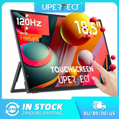 UPERFECT 18.5" Touchscreen Smart Portable Monitor with Metal Frame FreeSync 100%sRGB HDR 120Hz