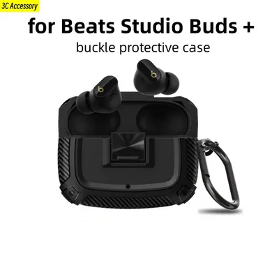 New for Beats Studio Buds + Case Security Lock Buckle Case Shockproof Dustproof Scrach-proof Cover for Beats Studio Buds+
