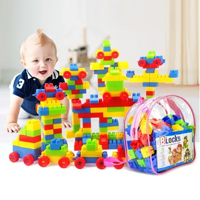 130pcs / large particles of building block toys / assembled toys / early childhood educational toys