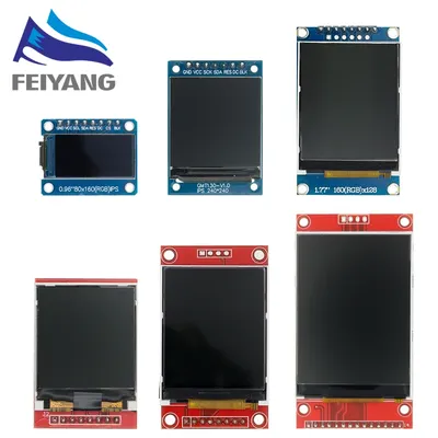 TFT Display 0.96 / 1.3 1.44 1.77 1.8 2.0 2.4 Inch IPS 7P SPI HD 65K Full Color LCD Module ST7735