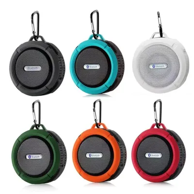 C6 Portable Wireless Bluetooth Speaker Waterproof Suction Cup Outdoor Sport Sound Box Mini Subwoofer