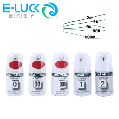 Dental Gingival Line Thread Disposable Retraction Cord Knitted Cotton Gum Line Dentist Material 1