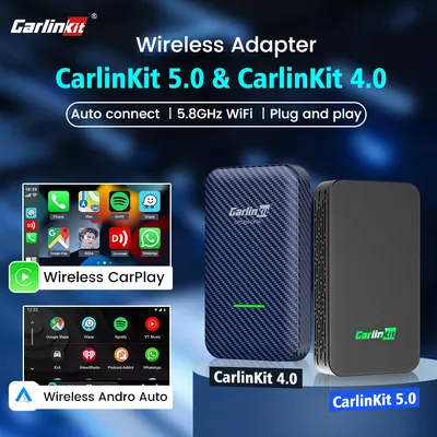 CarlinKit 5.0 & CarlinKit 4.0 Wireless CarPlay Android Auto Waze Music Spotify Auto For Audi Golf