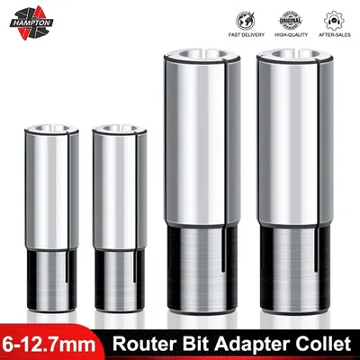 1pc CNC adapter Collet 1/2 1/4 1/8 3.175 6.35 12.7 Shank CNC Router Tool adapters holder Milling