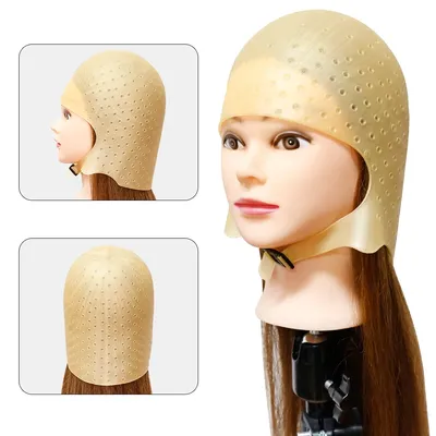 Silicone Hair Coloring Cap Hook Needle Set Professional Color Dye Highlighting Reusable Tools Frosting Dyeing Salon Beauty