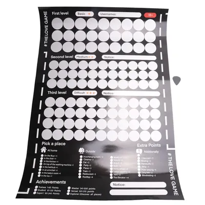 The Love Game Scratch Off Poster Game for Couples Valentine's Day Gifts Wall Poster Gift for Her and