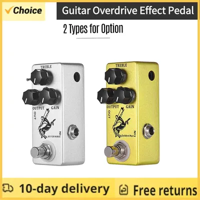 MOSKY Classic Golden / Silver Horse Guitar Pedal Overdrive Guitar Effect Pedal True Bypass Full