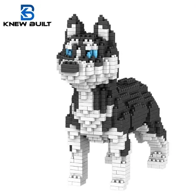 KNEW BUILT Dog Model Mini Building Block Toys Set for Kid Boy Girls Adult Beginner Teddy Hughes