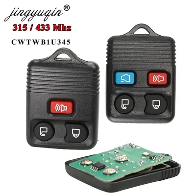jingyuqin 3/4 Button Remote Car Key Transit Keyless Entry Fob 315MHz/433mhz For Ford Mazda Remote
