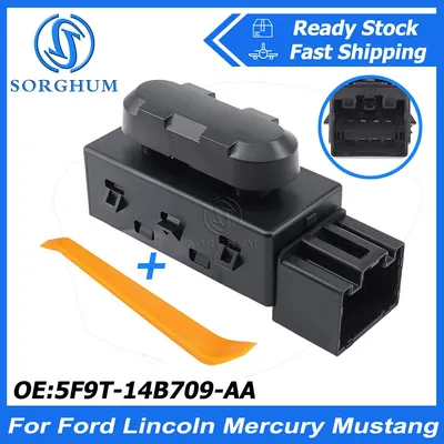 Driver & Passenger Side Power Seat Switch 5F9T-14B709-AA 9L3T-14B709-AA for Ford Lincoln Mercury