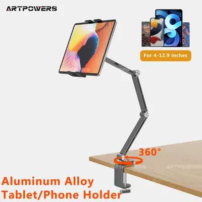Artpowers Tablet Holder Support for Pad Portable Monitor Holder Phone Stand Laptop Adjustable