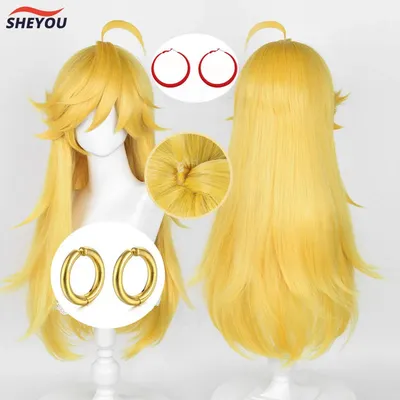 Panty Anarchy Cosplay Wig Anime Panty & Stocking with Garterbelt Gold Long Heat Resistant Hair Party