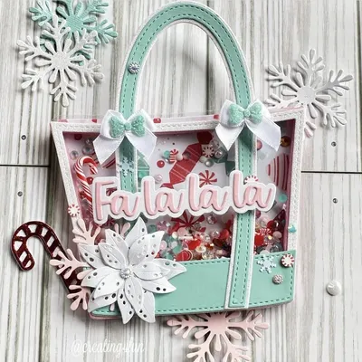 KSCRAFT Tote Bag Shaker Metal Cutting Dies Stencils for DIY Scrapbooking Decorative Embossing DIY