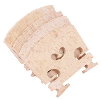 4pcs/set Violin Bridges Fiddle Maple Wood for 4/4-3/4 Size Instrument Accessories Violin Strings