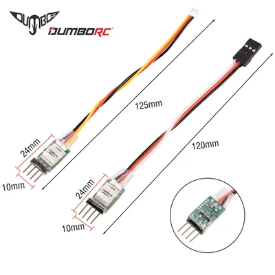 DUMBORC 3CH LED Lamp Light Controller Switch Panel System Turn on/Off XH1.5/JR for RC Mini Car Vehicle Fixed Wing Aircraft Toy