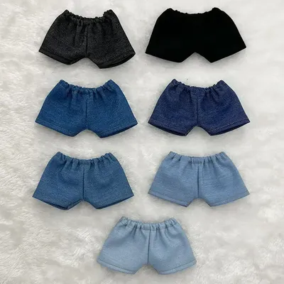 Cute Plush Doll Clothes for 10/15/20cm Idol Doll Outfit Accessories Fashion Jeans for Super Star