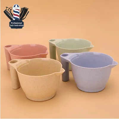 Coloring Mixing Dye Bowl DIY Hair Styling Tool Anti-slip Handle Design Professional Salon Hair Hair