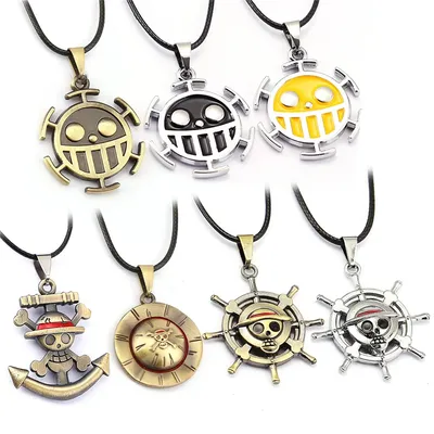 Anime One Piece Ace Monkey D Luffy Trafalgar Law Skull Action Figure Model Kids Toys Gift Metal