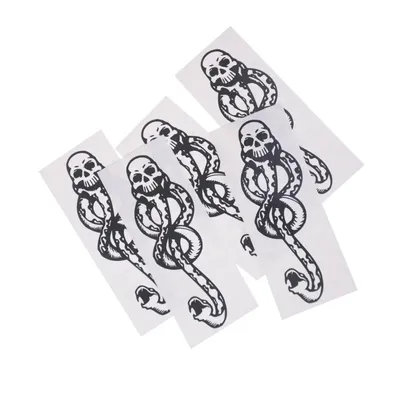 1/5PCS Death Eaters Dark Mark Make Up Tattoos Stickers Cosplay Accessories and Dancing Party Dance