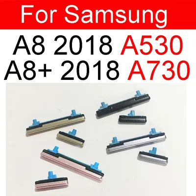 1set(2pcs) Power Volume Side Button For Samsung Galaxy A8 2018 A530 A8 Plus A8+ 2018 A730 On Off