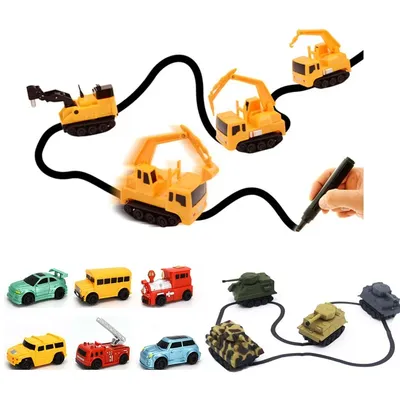 Robot Following Line Induction Educational Inductive Toys Car Truck Machine Follower DIY Diecast