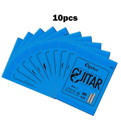 10PCS Orphee Single Strings For Electric Guitar 1st E-String(.009) Replacement Nickel Alloy High-carbon Steel Core 0.23mm