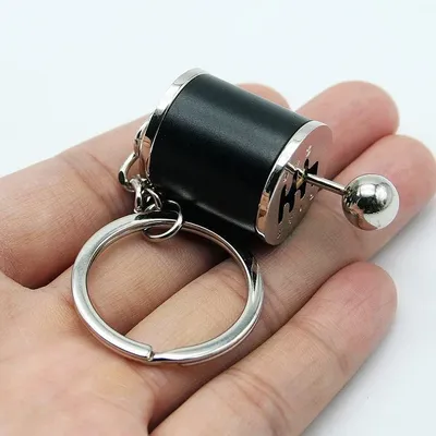 Metal Keyring Creative Car Shifter Keychain Antistress Fidget Toys For Anxiety ADHD Autism Sensory