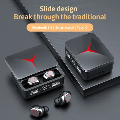 New M90 Pro Bluetooth 5.3 Earphones Wireless Headphones Touch Control Gamer Headset HIFI Stereo