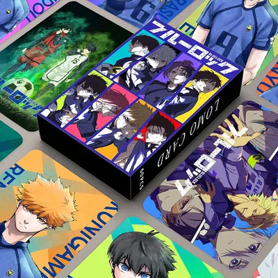 60PCS/Set Anime BLUE LOCK Isagi Yoichi Bachira Chigiri Figures Photo Cards LOMO Card Photocard For