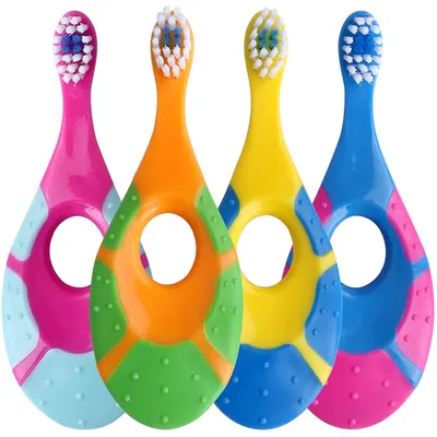 2Pcs Childrens Bucket Soft Bristle Toothbrush, Non Slip Handle, Large End Ultra Dense Soft Bristle