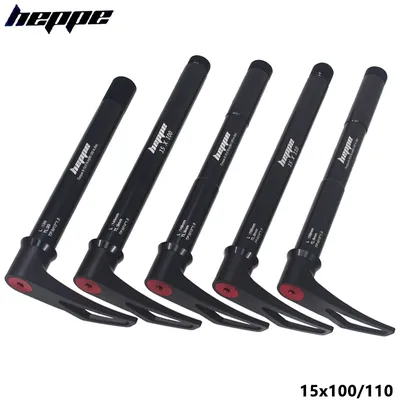 HEPPE Bicycle Thru Axle Front Fork Shaft Skewer 15x100 15x110 MTB Road Bike Quick Release M15xP1.5